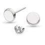 Kit Heath Celeste Eclipse , Rhodium Plated Heart Stud Earrings image 0