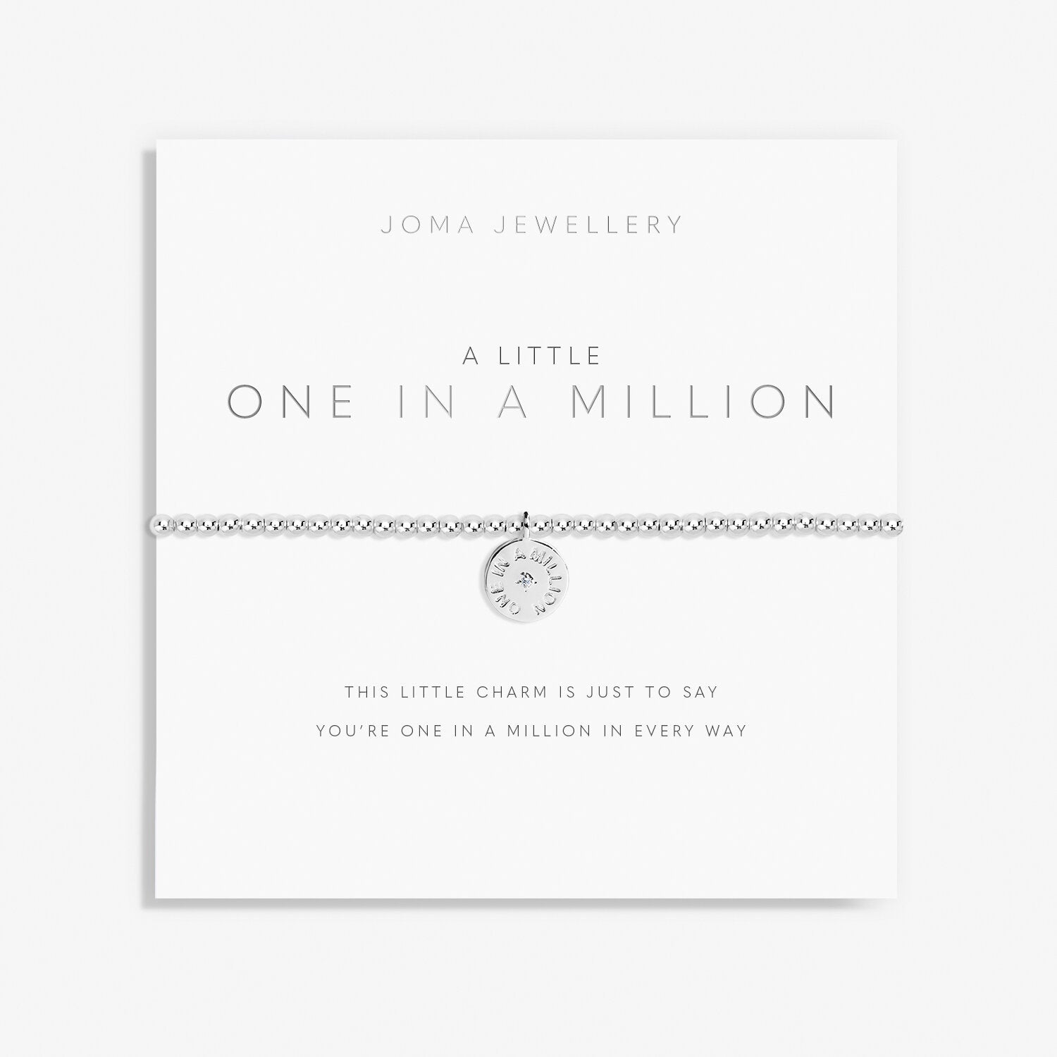 A Little 'One In A Million' Engraved Bracelet image 0