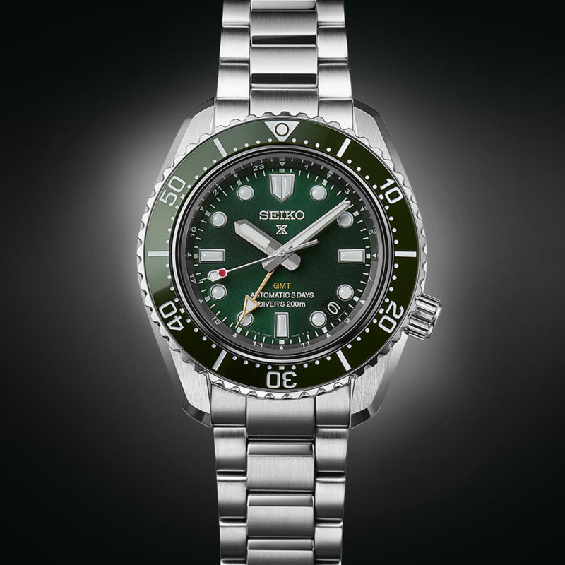 Seiko SPB381J1 Prospex 1968 Heritage Diver’s GMT Watch in ‘Marine Green’ image 1