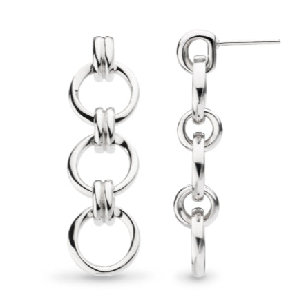 Kit Heath Bevel Unity Trio Stud Drop Earrings image 0