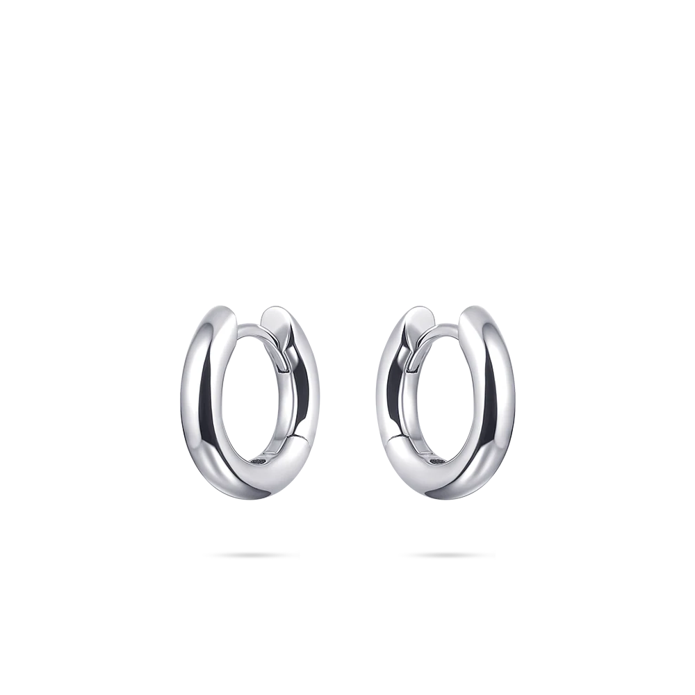 Bold Tube Medium Hoop Earrings