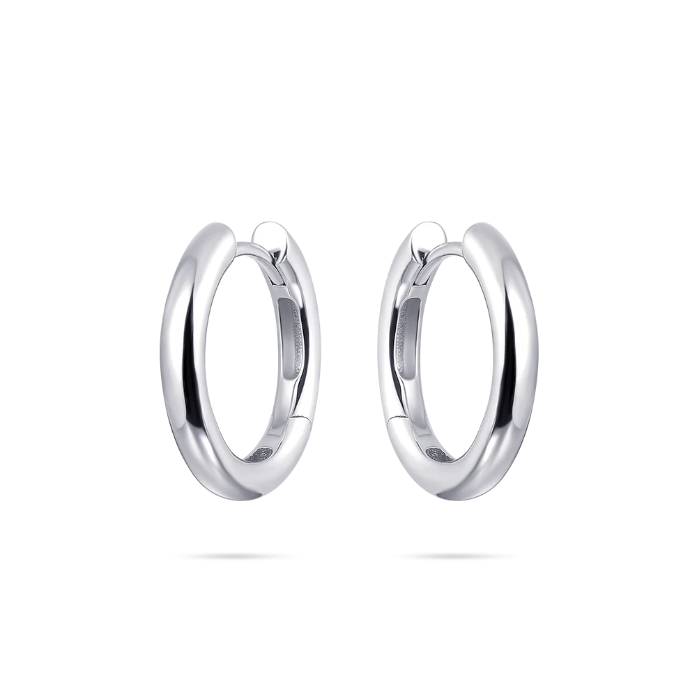 Bold Tube Large Hoop Earrings