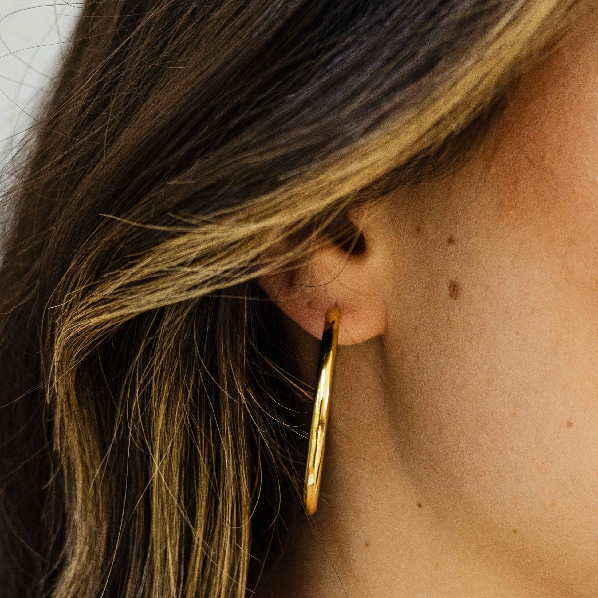 Bold Tube Oversized Hoop Earrings