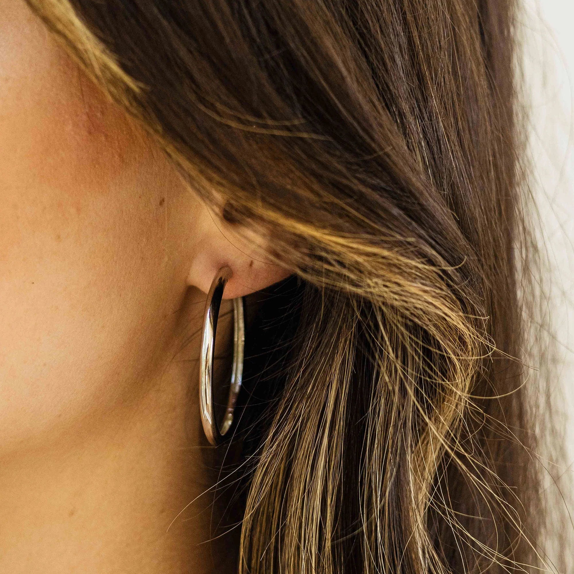 Bold Tube Oversized Hoop Earrings