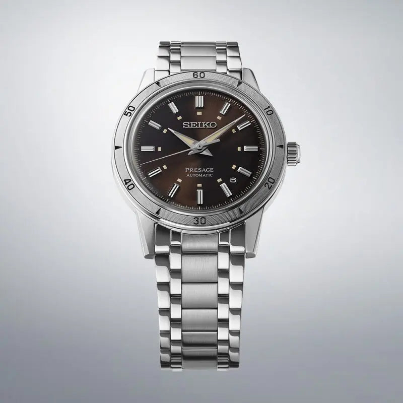 Seiko SRPL09J1 Presage Style 60s ‘Elegant Yet Rugged’ in brown image 1