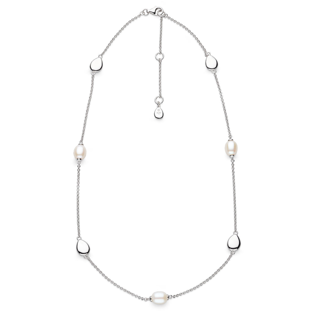 Kit Heath Coast Pebble Pearl Station Necklace image 0