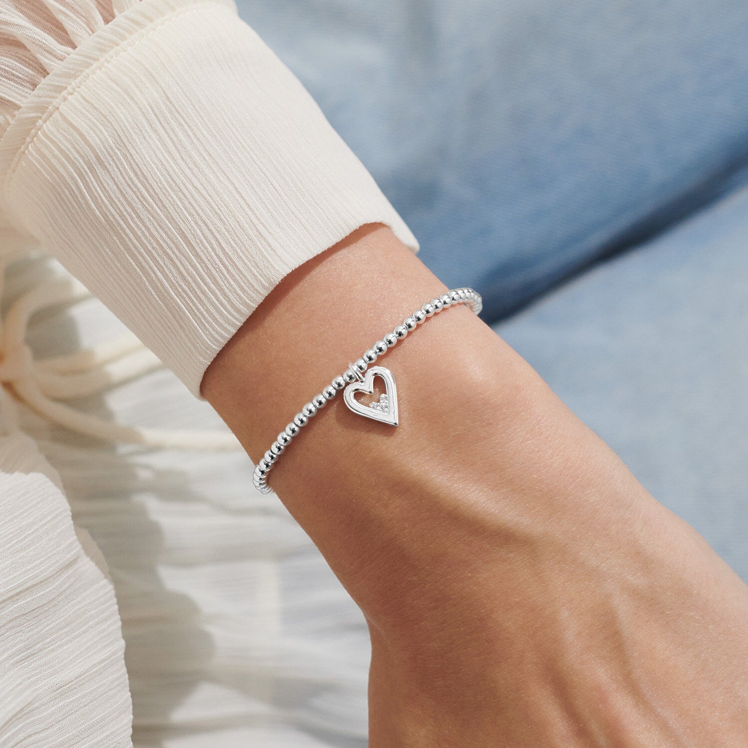 A Little 'Happy Birthday Daughter' Bracelet In Silver Plating image 1