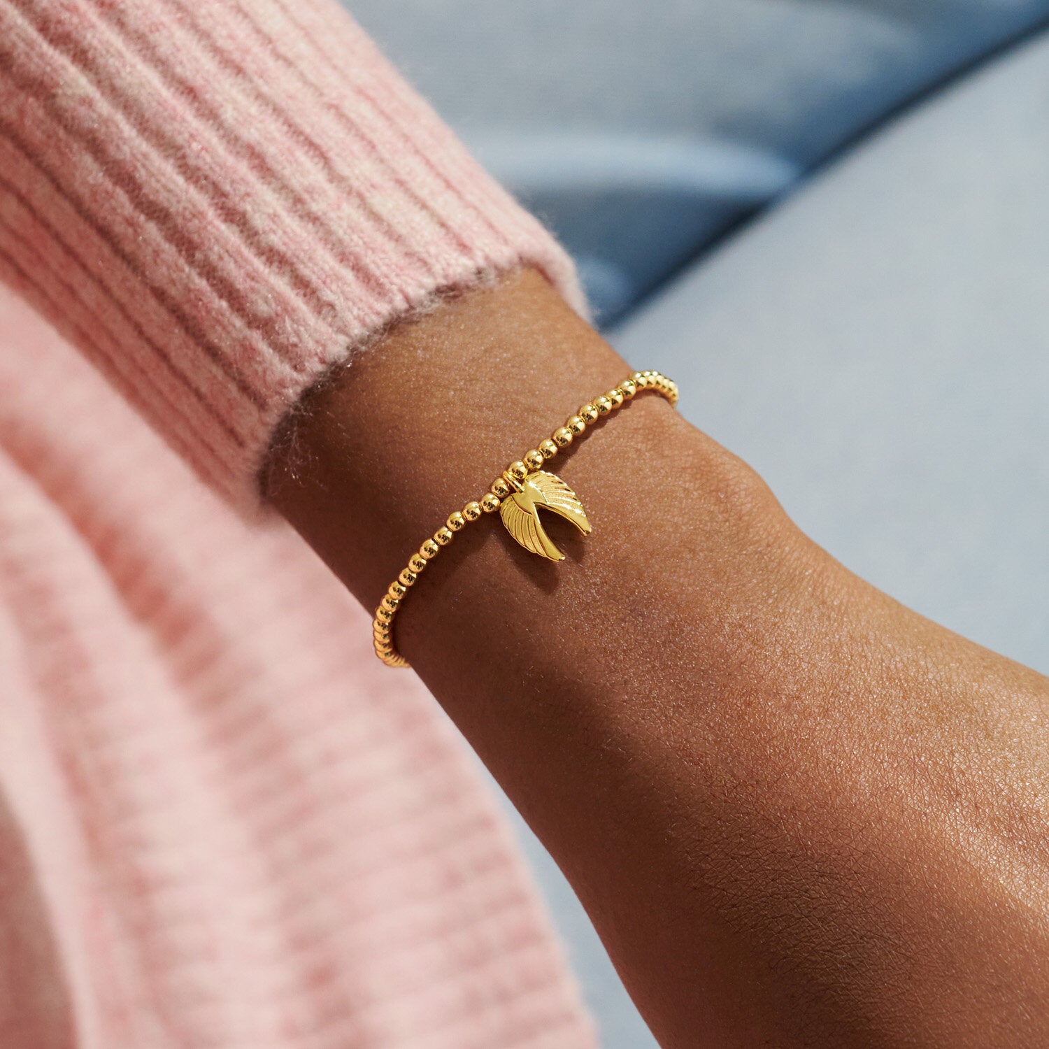 A Little 'Guardian Angel' Bracelet In Gold Plating image 1