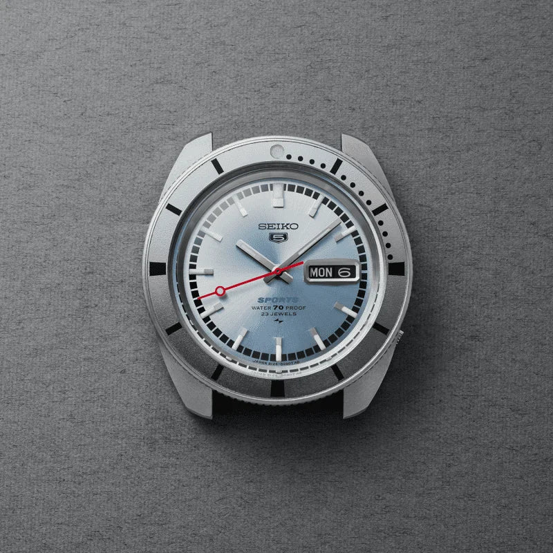 Seiko 5 Sports ‘Ash blue’ 1968 Recreation Limited Edition SRPL03K1