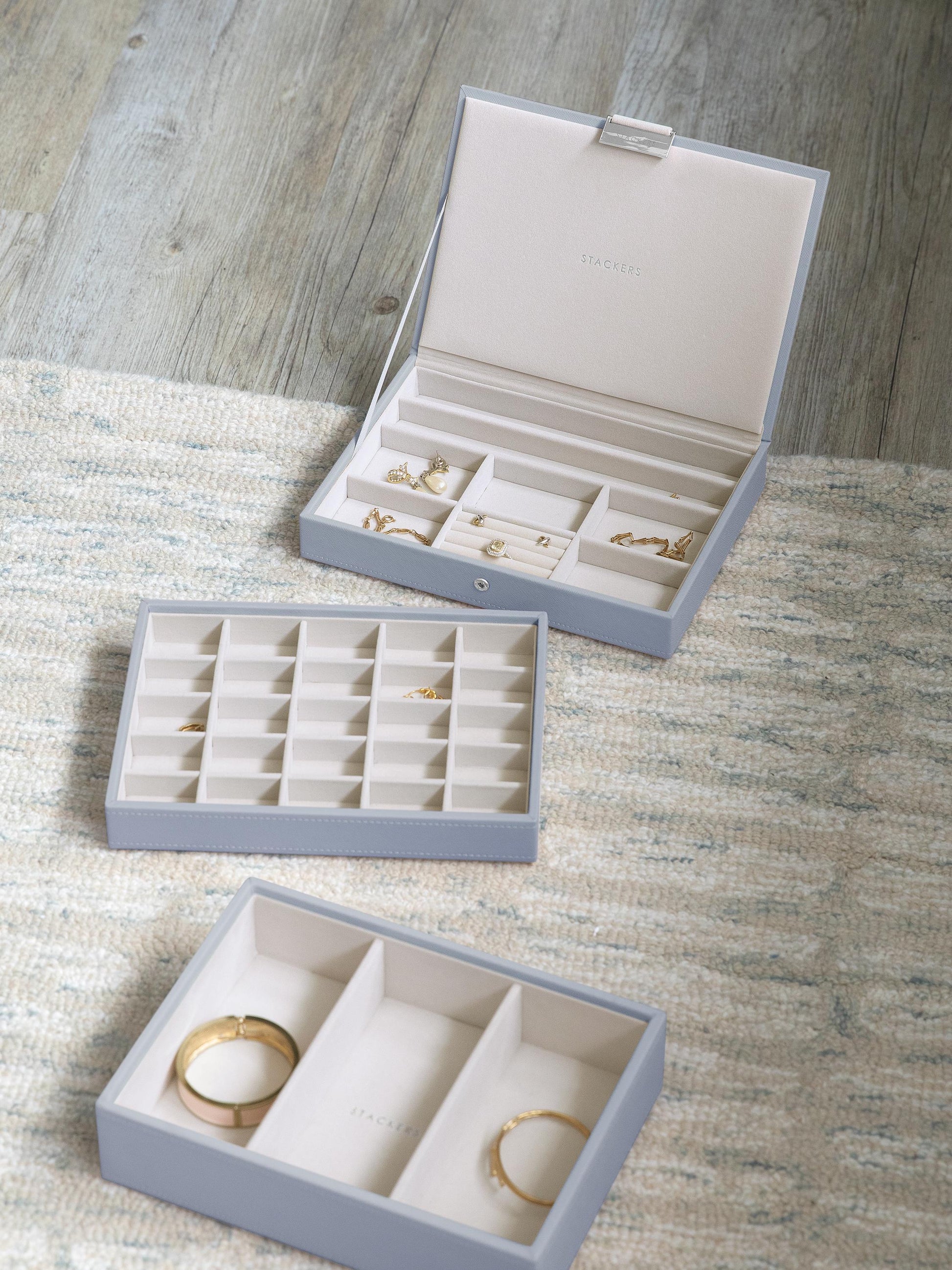 Stackers Classic Jewellery Box - Dusky Blue image 1