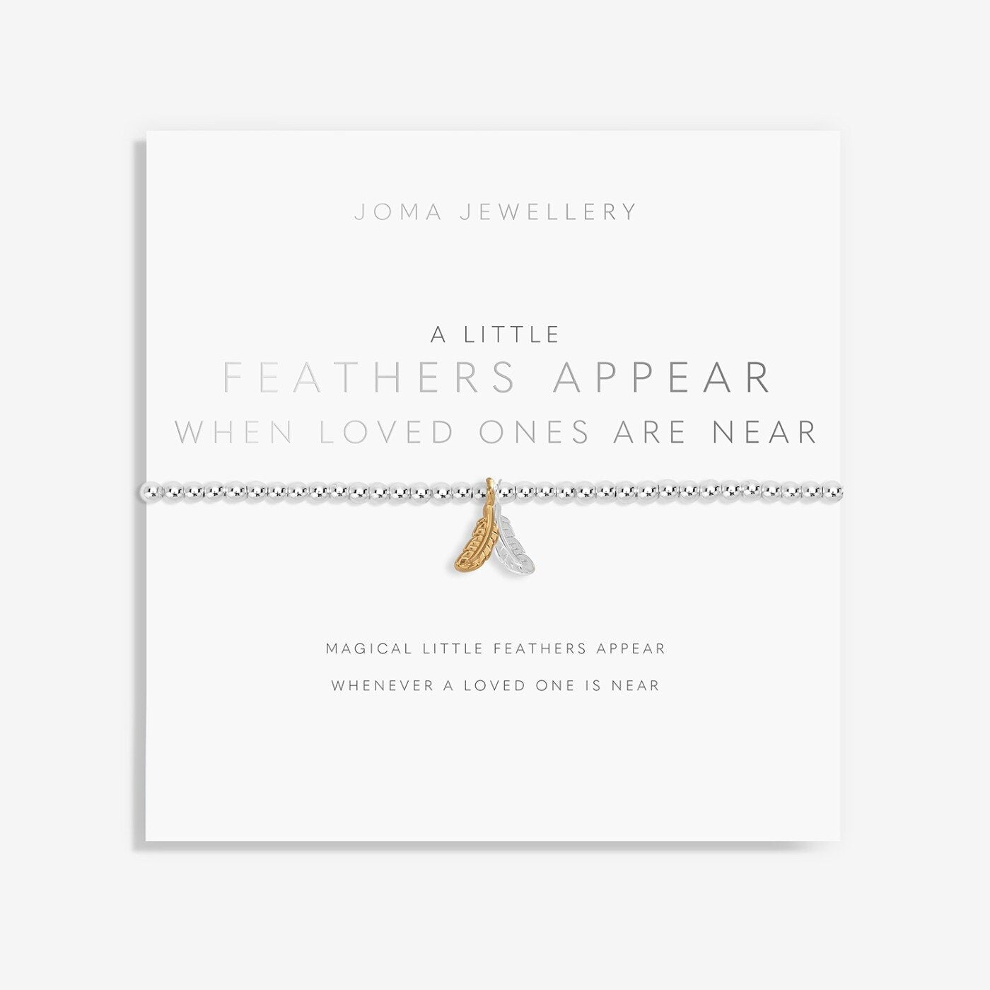 A Little 'Feathers Appear When Loved Ones Are Near' Bracelet image 0
