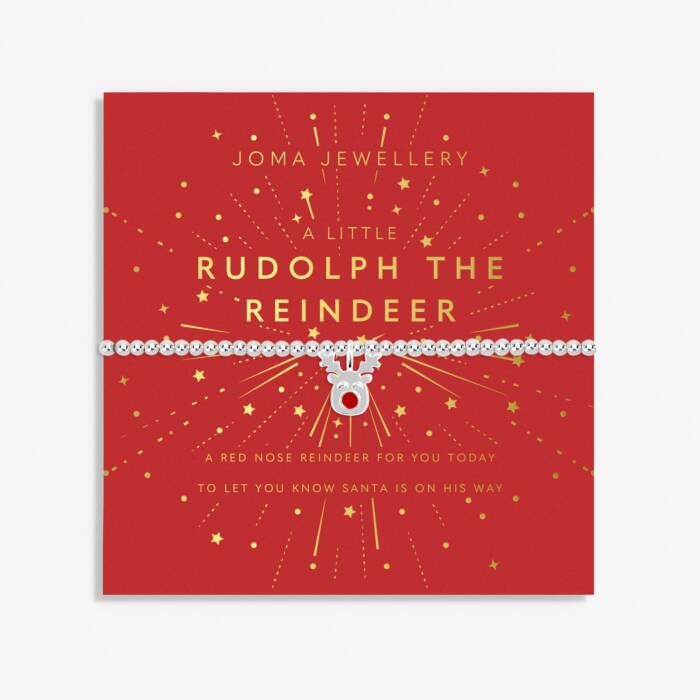 Kids' Christmas A Little 'Rudolph The Reindeer' Bracelet in Silver Plating image 0