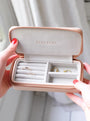 Stackers Zipped Travel Jewellery Box - Blush and Rose Gold image 1