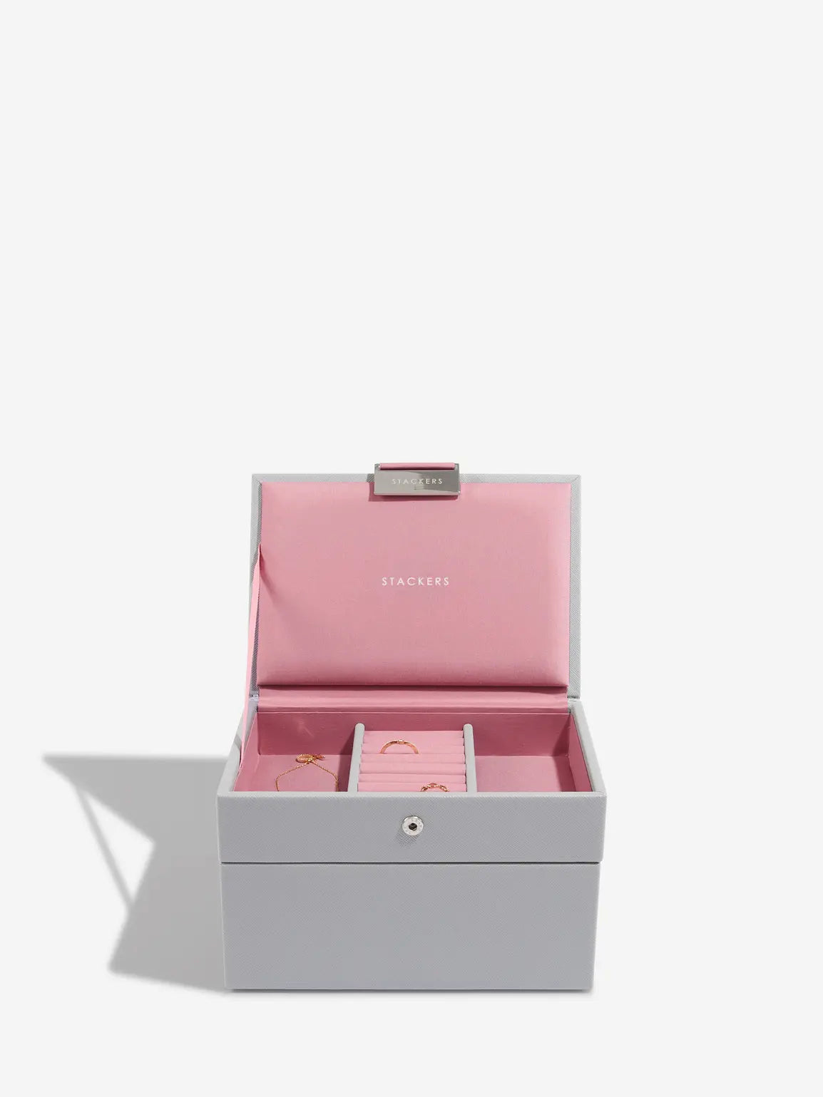 Mini Jewellery Box Set - Dove Grey and Rose