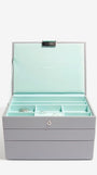 Classic Jewellery Box - Dove Grey and Mint