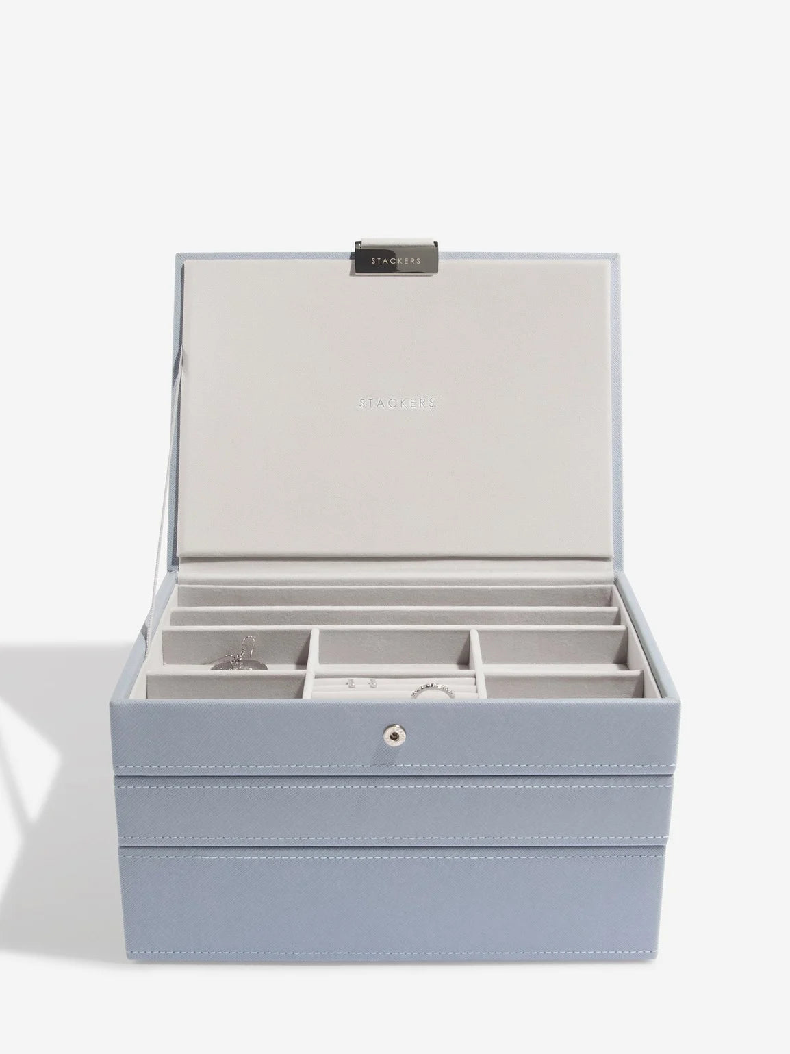 Classic Jewellery Box - Dusky Blue