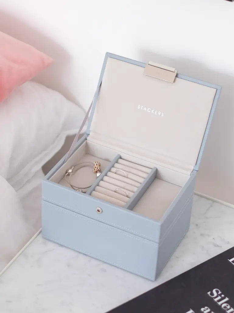 Mini Jewellery Box Set - Dusky Blue