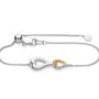 Kit Heath Desire Love Story Golden Twin Heart Bracelet image 0