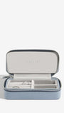 Zipped Travel Jewellery Box - Dusky Blue