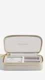Zipped Travel Jewellery Box - Taupe
