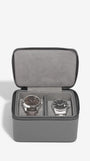 Zipped Travel Watch Box - Slate Grey
