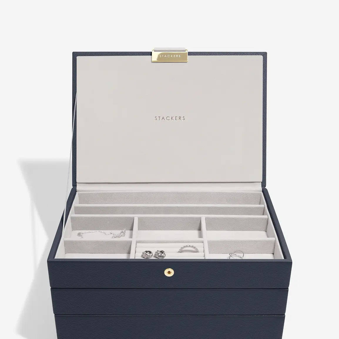 Classic Jewellery Box - Navy Blue