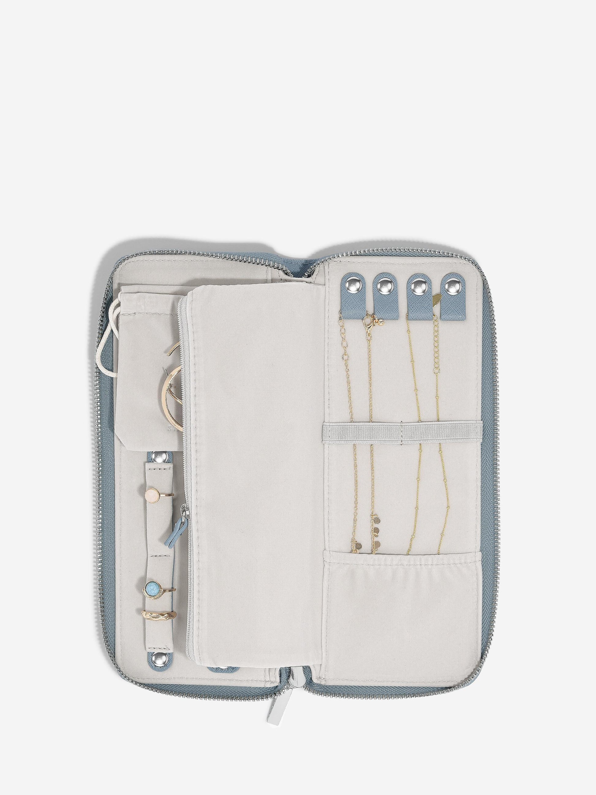 Jewellery Roll - Dusky Blue