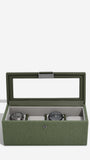 Green Canvas 4 Piece Watch Box