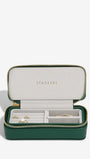 Zipped Travel Jewellery Box - Forest Green