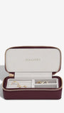 Zipped Travel Jewellery Box - Burgandy