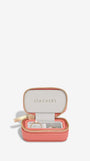 Zipped Travel Jewellery Box -Grapefruit