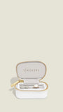 White Pebble Ring Box For Collars