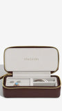 Zipped Travel Jewellery Box - Patent Cherry