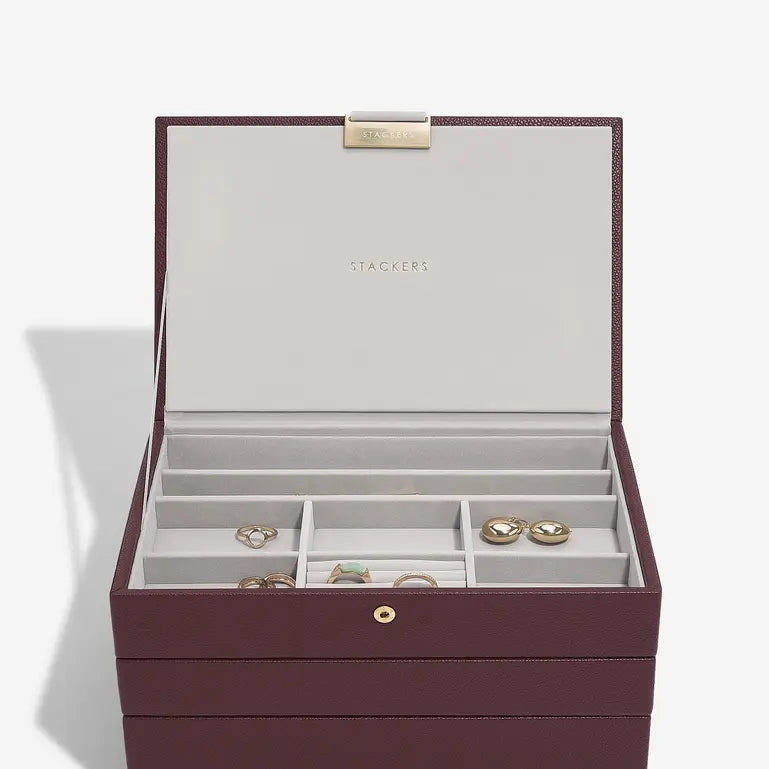 Classic Jewellery Box - Burgandy