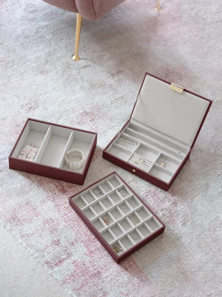 Classic Jewellery Box - Burgandy