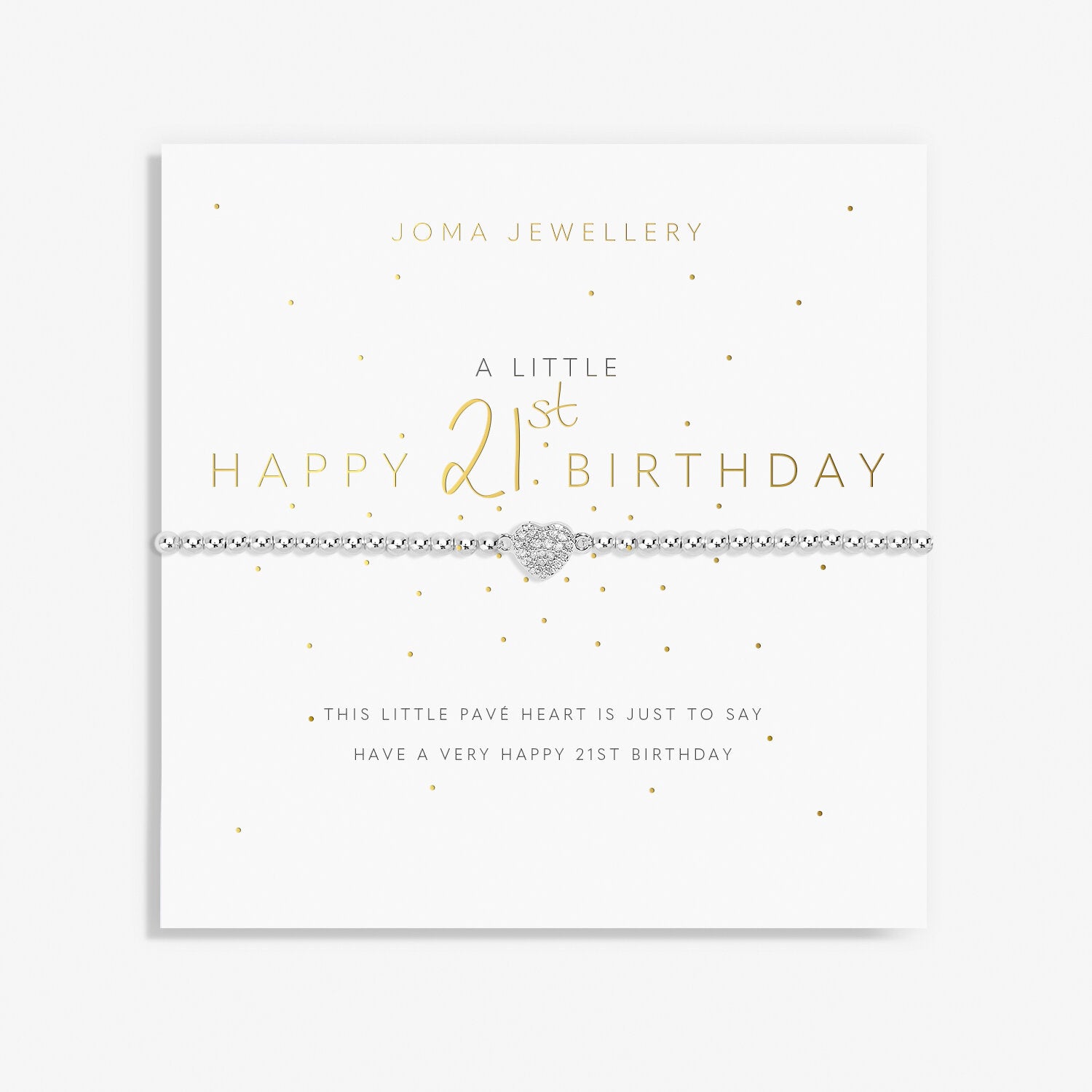 A Little 'Happy 21st Birthday' Bracelet image 0