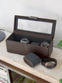 Stackers 4 Piece Watch Box - Brown image 1