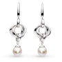 Kit Heath Bevel Trilogy Pearl Drop Earrings image 0