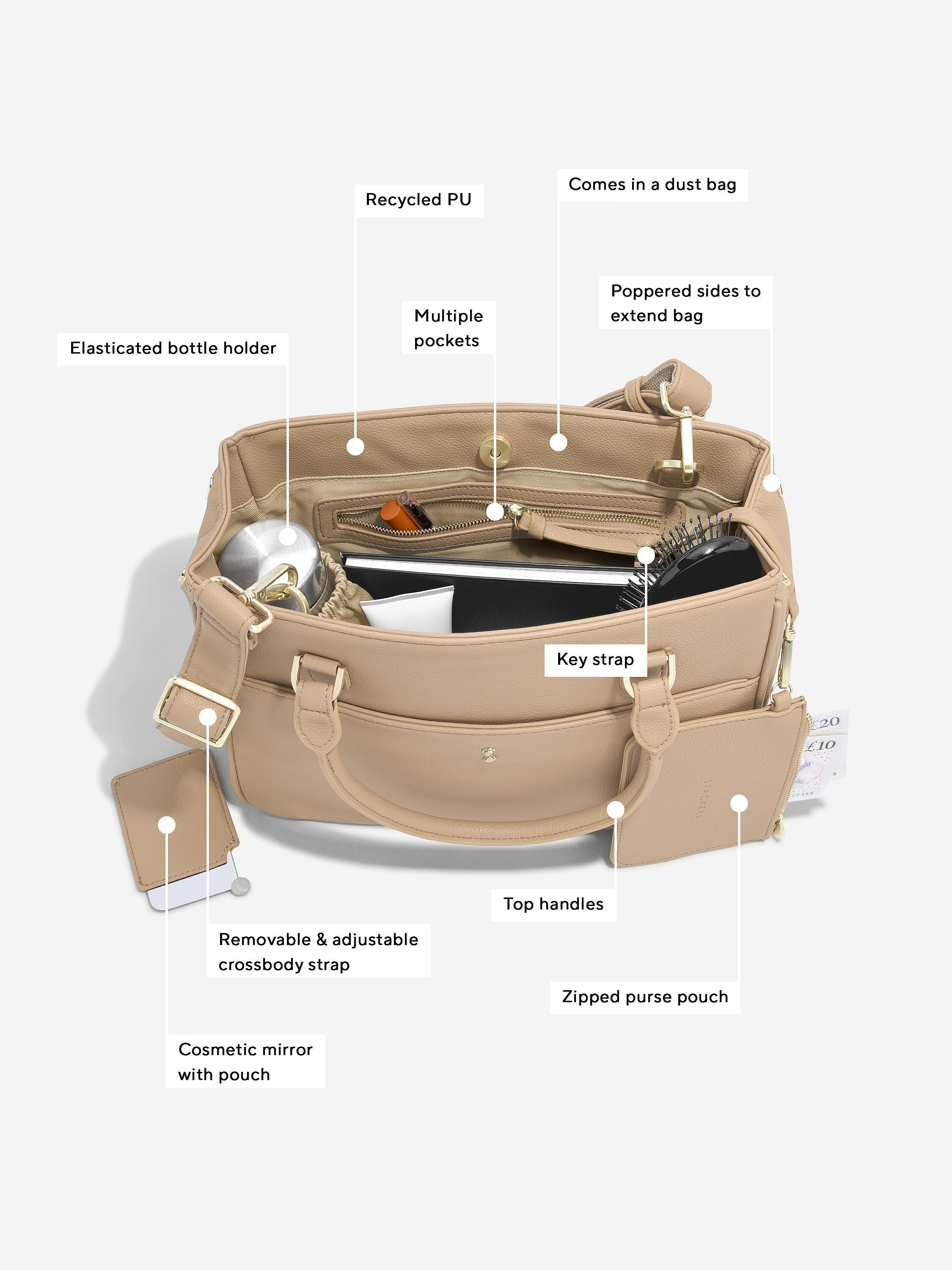 Stackers Small Handbag - Camel image 1