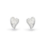 Kit Heath Desire Cherish Precious Pavé Heart Stud Earrings image 0