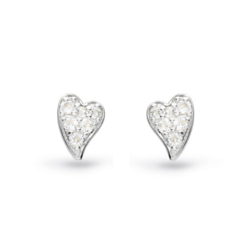 Kit Heath Desire Cherish Precious Pavé Heart Stud Earrings image 0