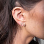 Quartermaine SGER3 18kt Gold & Diamond Signature Double Piercing Earring 1105056 image 2