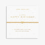 A Little 'Happy Birthday' Bracelet In Gold Plating image 0