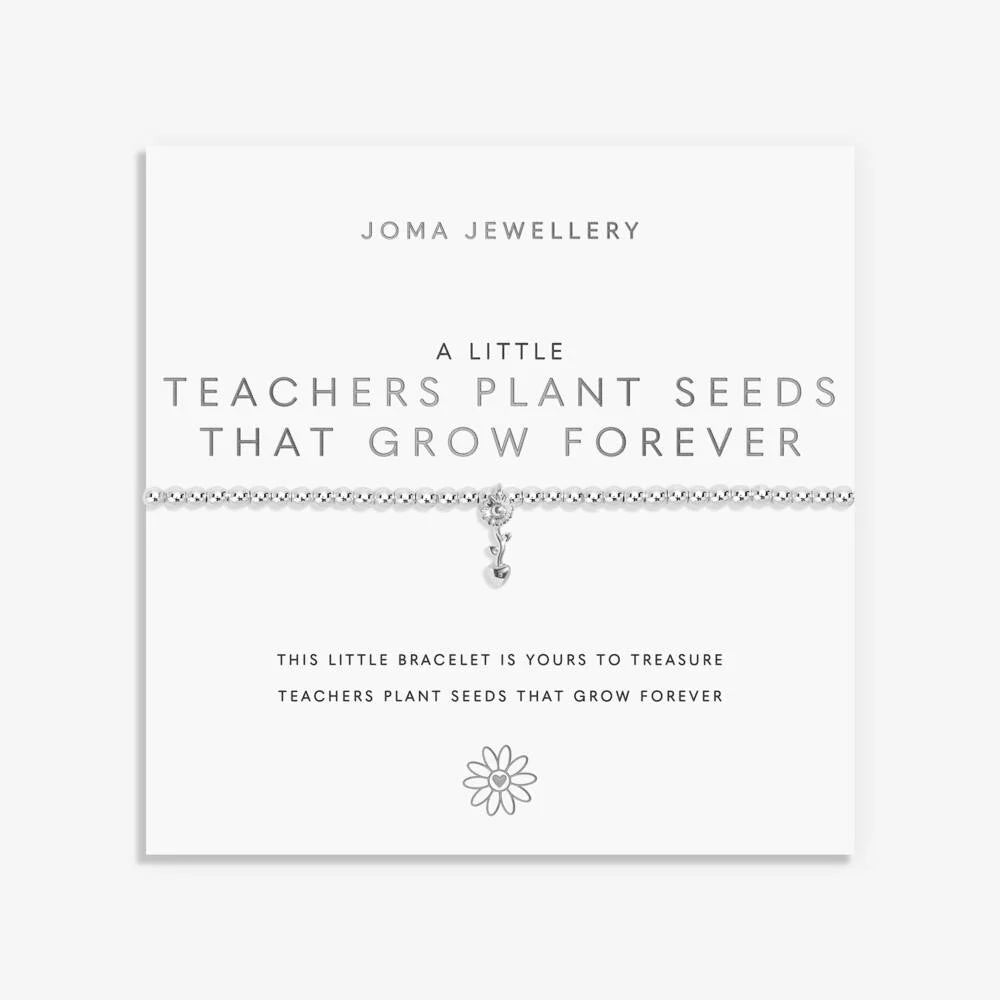 A Little 'Teachers Plant Seeds That Grow Forever' Bracelet