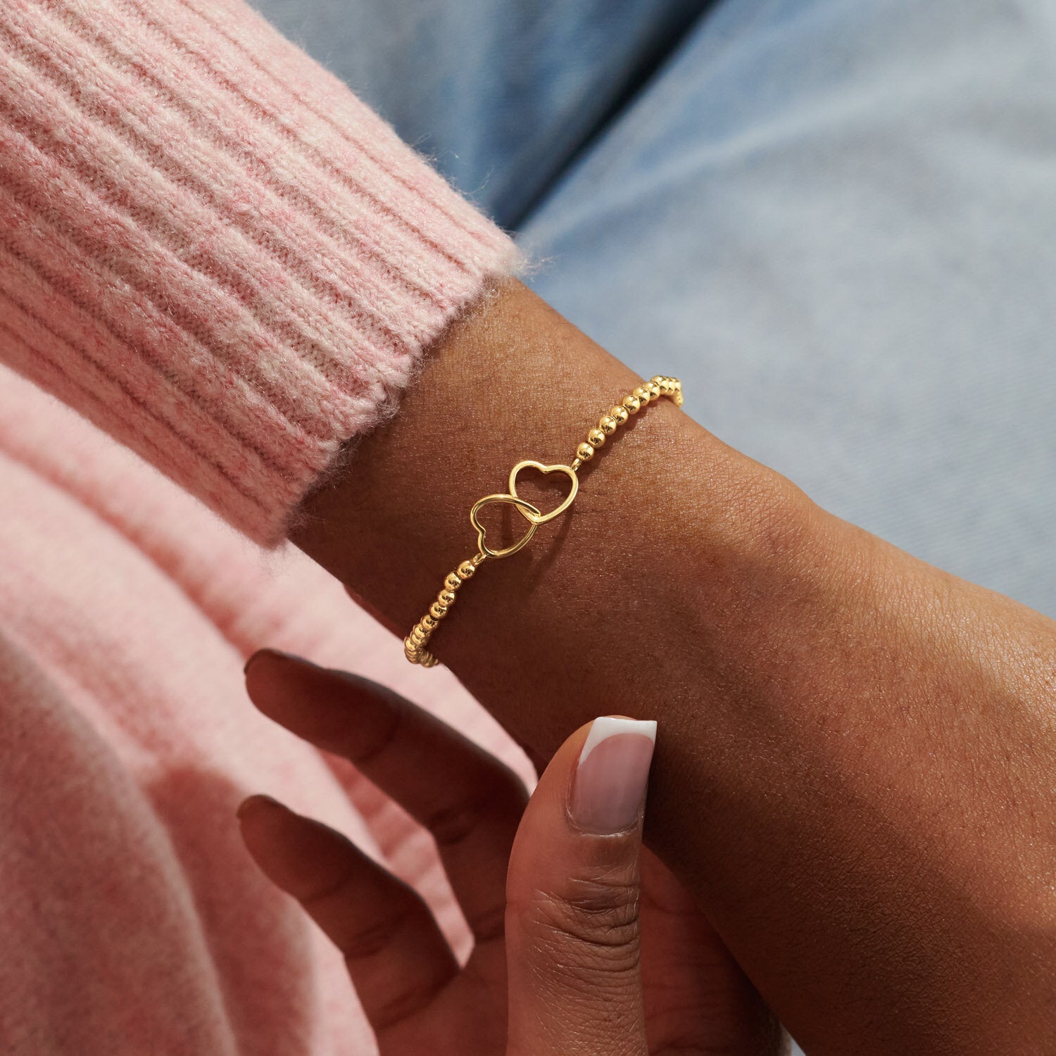 A Little 'Friendship' Bracelet In Gold Plating image 1