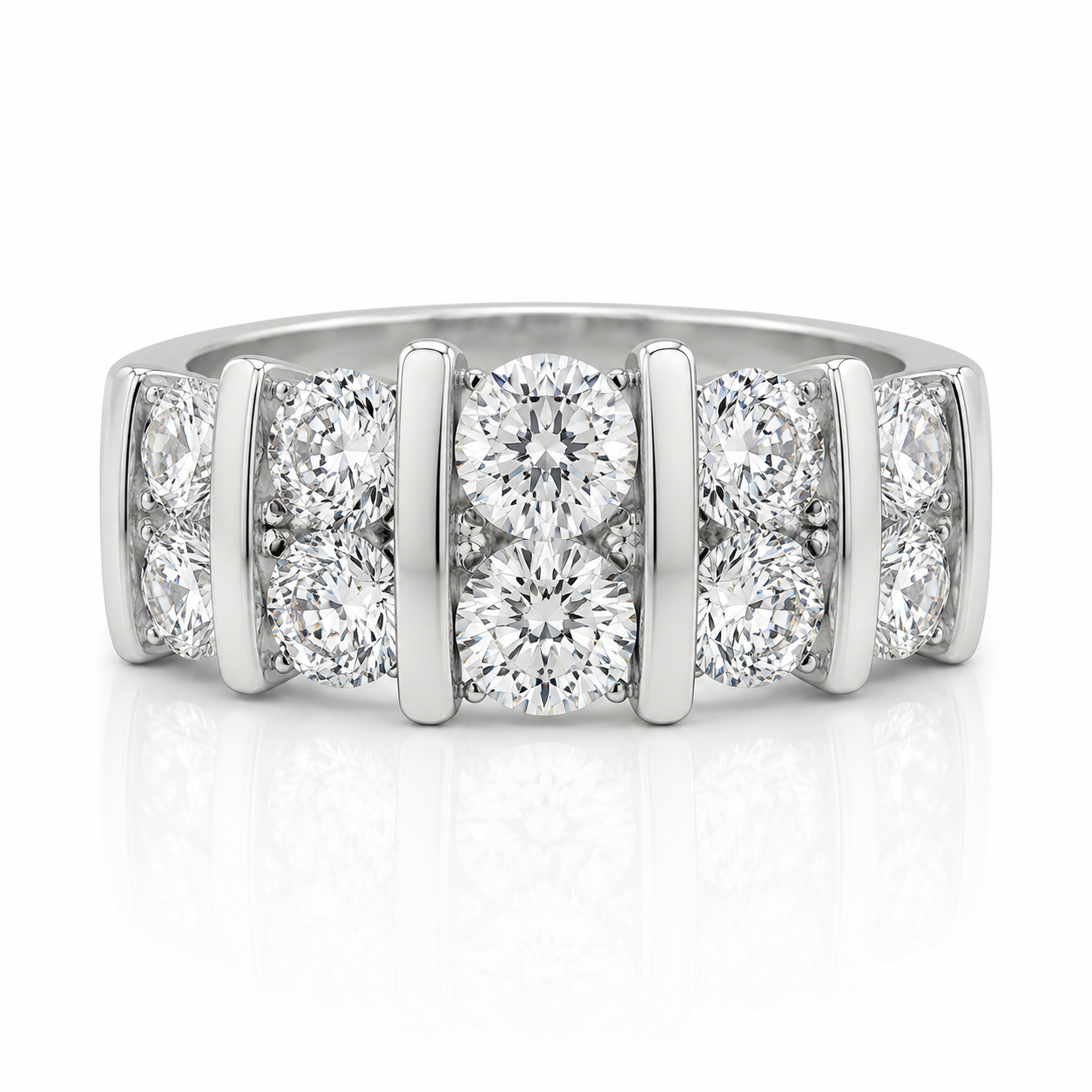18kt Round Diamond Dress Ring
