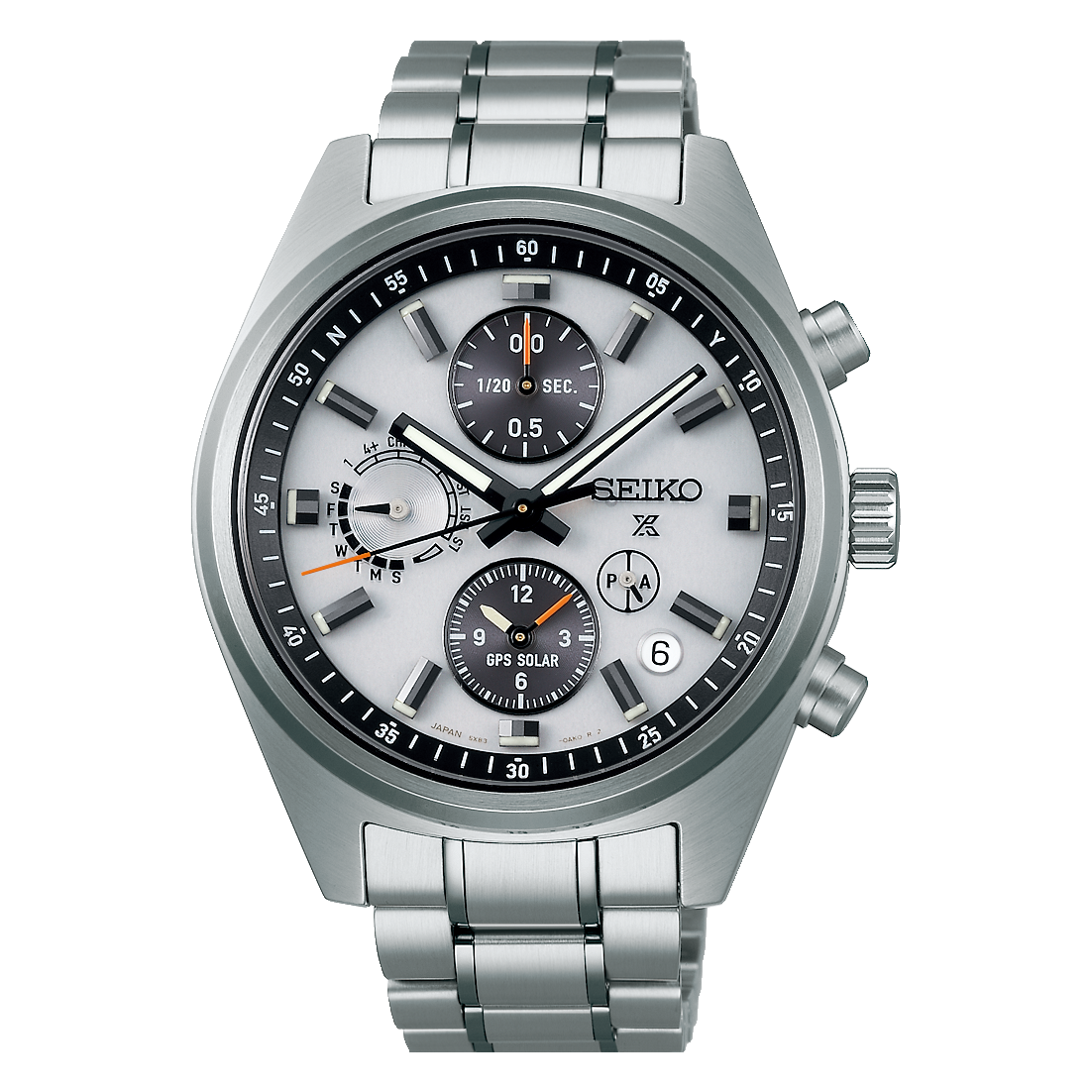 Seiko SSH165J1 Prospex GPS Solar Chronograph Speedtimer in White image 0