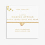 A Little 'Robins Appear When Loved Ones Are Near' Bracelet In Gold Plating image 0