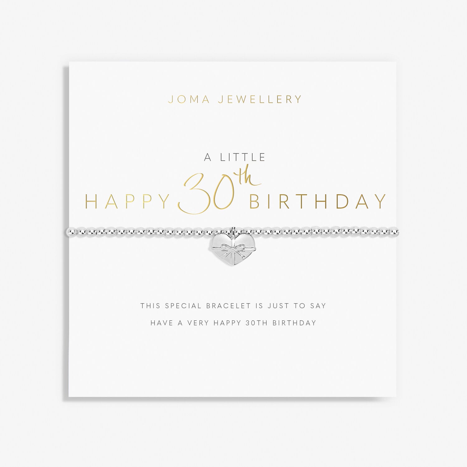 A Little 'Happy 30th Birthday' Bracelet image 0