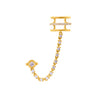 Quartermaine EMCS1 18kt Gold & Diamond Empire Cuff and Stud 11050048 image 0